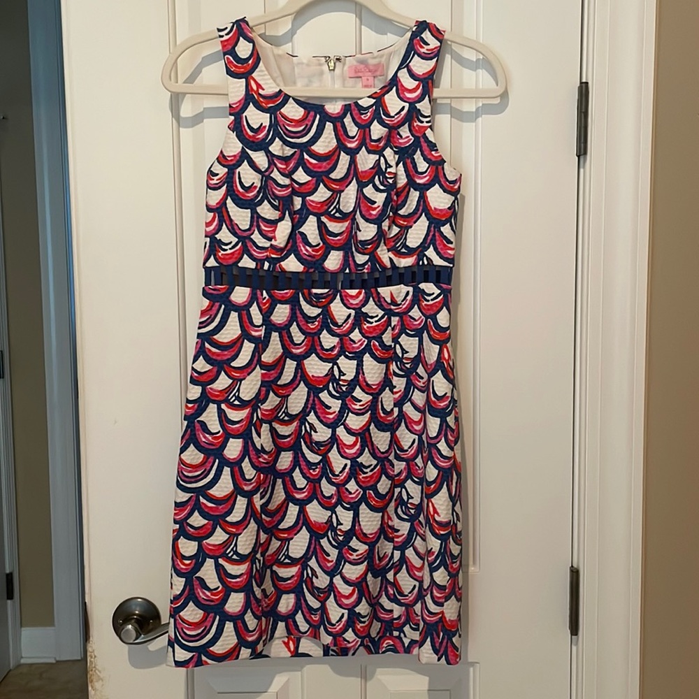 Lilly Pulitzer shift dress with waistline cutouts